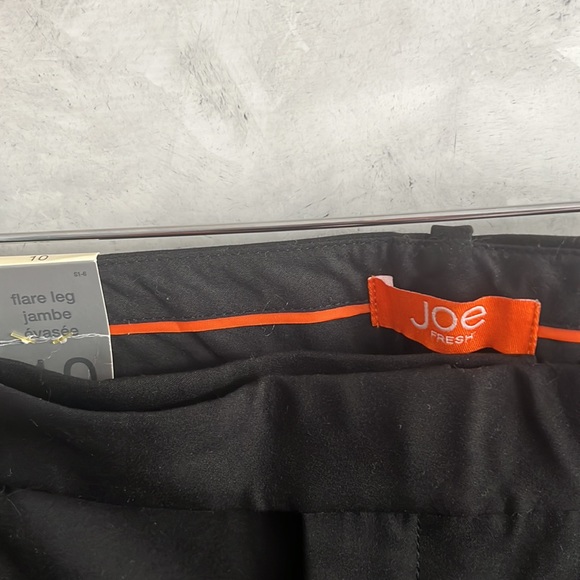 NWT Women Joe Fresh Black Dress Pant Flare leg Size 10 - Picture 4 of 6